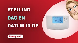 Hoe stelt u de dag en datum in op uw Honeywell Chronotherm thermostaat [upl. by Clea]