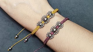 Pulseira Macrame Passo a PassoTutorial Fácil e rápido [upl. by Stephenie536]