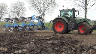 Ploegen met Fendt 724 Vario en 5schaar Lemken VariDiamant amp Evers Berber 2015 [upl. by Brad655]