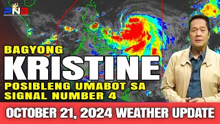 BAGYONG KRISTINE POSIBLENG UMABOT SA SIGNAL NO 4 ALAMIN [upl. by Atinuahs902]