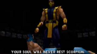 Mortal Kombat 4 Scorpion Ending Nintendo 64 [upl. by Alekram]