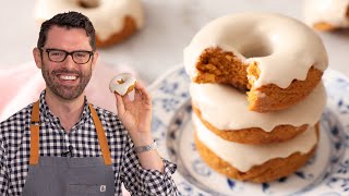 SuperEasy Pumpkin Donuts Recipe [upl. by Dierolf]