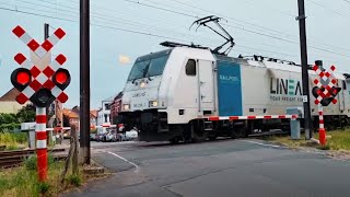 Wavre Joseph Joppart Street Railway Crossing Walloon Brabant [upl. by Acisey]