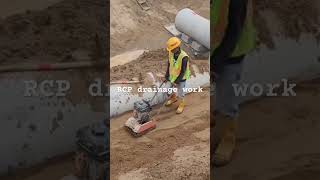 RCP work  soil backfill and compaction construction civilengineering [upl. by Aicnetroh]