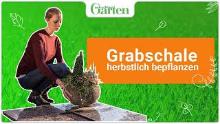 Grabschale bepflanzen So gelingt der Grabschmuck [upl. by Ahseyt664]