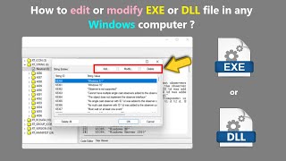 How to edit or modify EXE or DLL file in any Windows computer [upl. by Casady]