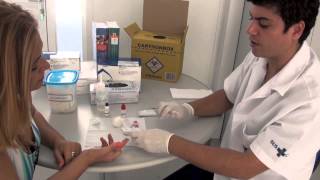 Técnica de Realização dos Testes Rápidos de HIV e Sifilis 720p [upl. by Alat]