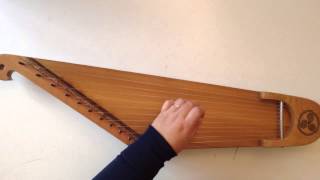 11 String Kantele baltic Zitherlap harp quick demo [upl. by Aremaj]