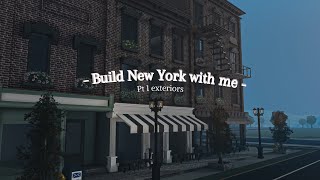 ♡ NEW YORK speedbuild part 1 ♡  250k  roblox bloxburg [upl. by Anya487]