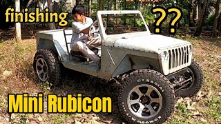 Mini Rubicon Homemade  Part 2 finishing 1000cc  mini Jeep Rimbono Homestay [upl. by Baumann648]