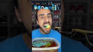 Food ASMR Eating all Blue Snacks food eatingsounds asmr mukbang [upl. by Pier68]