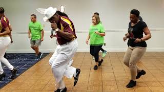 KOLD STEPPING LINE DANCE ☆  INSTRUCTIONAL VIDEO  At the Smooth Groove Heritage Workshop [upl. by Menides122]