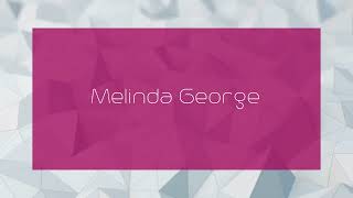 Melinda George  appearance [upl. by Irahk]