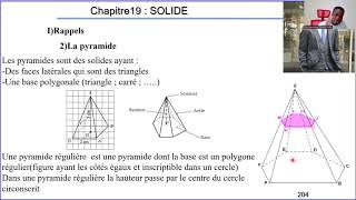 Solide Cours de mathématiques niveau 3e Chapitre 19 [upl. by Viscardi865]