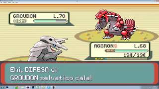 guida pokemon smeraldo pt 72  LA CATTURA DI GROUDON [upl. by Romola]