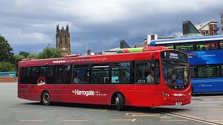 Journey on Route 7  FJ58LSL1853  Transdev Harrogate Volvo B7RLEWright Eclipse Urban [upl. by Aurelius]