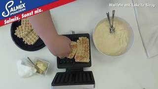 SALMIX SalmiakPulver – Waffeln mit LakritzSirup – Rezept zum Backen [upl. by Adialeda]