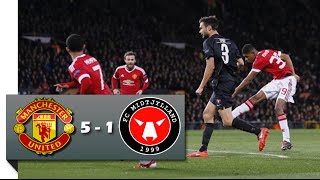 Manchester United vs FC Midtjylland 51 Full Match Highlights 25022016 [upl. by Ahseniuq]