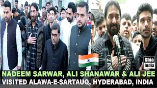 Nadeem Sarwar Ali Shanawar Ali Jee Visited AlawaeSartauq Hyderabad India 🇮🇳 2023 [upl. by Mccully]