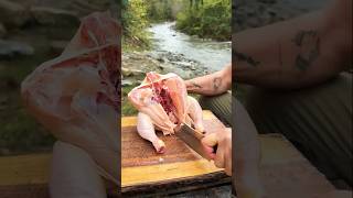 Whole chicken recipe 🫀🌶️ food chicken outdoorcooking cookingcampingchefnaturelegpieceshort [upl. by Micco]