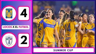 SummerCup TIGRES FEMENIL GANA EN SU PARTIDO DE PRESENTACIÓN A TUZOS FEMENIL [upl. by Margarethe]