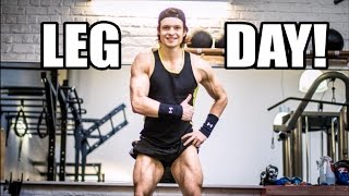 JAMBES  LEG DAY WORKOUT [upl. by Aihsatsan]