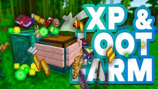 EASIEST XP FARM 121 MINECRAFT BEDROCK  XP amp Loot Farm  MCPE PS4 Xbox Switch Windows 10 [upl. by Liagiba]