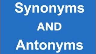 lexical relation  Antonyms amp synonyms [upl. by Ydnagrub]