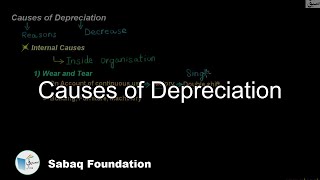 Causes of Depreciation Accounting Lecture  Sabaqpk [upl. by Florencia]