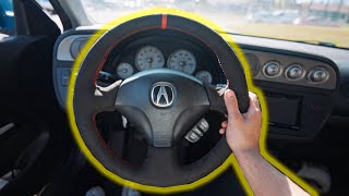 How To Wrap Your Steering Wheel For Under 40  Full Tutorial [upl. by Adlee879]