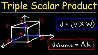 Volume of a Parallelepiped Using The Triple Scalar Product Calculus 3 [upl. by Narual]