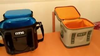 RTIC SoftPak 20 vs YETI Hopper Flip 12 Soft Cooler Test [upl. by Tamanaha153]