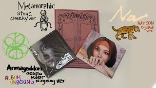 stayc metamorphiccheekynayeon nadigipakaespa armageddonningning posteralbum unboxing【アルバム開封】 [upl. by Laura]