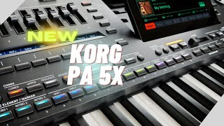 New Korg PA5X Arranger Keyboard [upl. by Idnib]