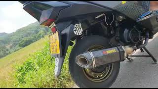 Honda Dio Beat Silencer TestAkrapovic Heavy Beat MufflerSri LankaDrMobil [upl. by Halyak182]