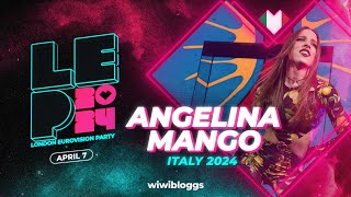 🇮🇹 Angelina Mango quotLa Noiaquot Italy 2024  LIVE  London Eurovision Party 2024 [upl. by Audsley]