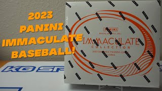 2023 Panini Immaculate Baseball Box Break Sweet HOFER relic 10 [upl. by Eylhsa]