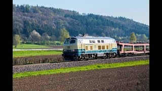 218 460 quotConnyquot am Hochrhein oder umgeleiteter Autoreisezug [upl. by Leitnahs137]