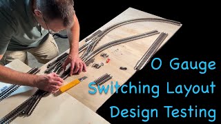 Testing O Gauge Switching Layout Design plus MTH Premier Boxcars [upl. by Enilec]