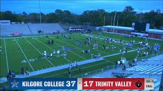 Kilgore College Football vs Trinity Valley CC [upl. by Aivonas]