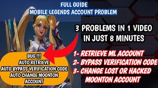 BUG CS AUTO RETRIEVEBYPASS VERIFICATION CODE amp CHANGE LOST OR HACKED MOONTON ACCOUNT MLBB 2023 ✅ [upl. by Seleta]