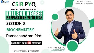 Biochemistry  Ramachandran Plot  CSIR NET Life Science  PYQ Solution Series  IFAS [upl. by Nylekcaj]