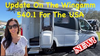 Update On The Wingamm Oasi 5401 European designed RV for the US Market 2023 Tampa RV Supershow [upl. by Froh]