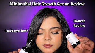 Minimalist Hair Growth Serum Review  Did it help with hair growth honestreview parminderkaur [upl. by Ahtabat]