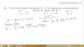 Solving an equation with DeMoivres Theorem [upl. by Sergius291]