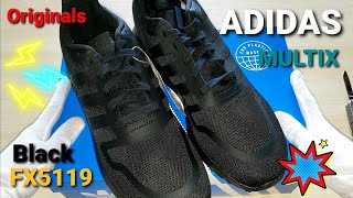 Zapatillas ADIDAS Originals Multix FX5119 TotalBlack Unboxing  ASMR [upl. by Enaej]