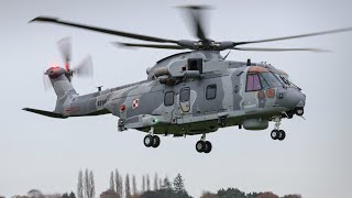 Flight testing action at Yeovil 17112023 merlin wildcat aw101 eh101 polishmilitary [upl. by Mohamed]