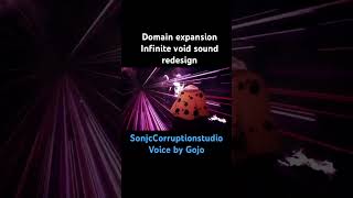 Domain Expansion infinite void sound redesign anime jujutsukaisen gojo sounddesign [upl. by Aneleairam927]