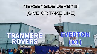 MERSEYSIDE DERBY VLOGish TRANMERE ROVERS VS EVERTON  PRENTON PARK [upl. by Hamaso]