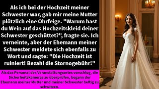 Als ich bei der Hochzeit meiner Schwester war gab mir meine Mutter plötzlich eine Ohrfeige [upl. by Godard671]